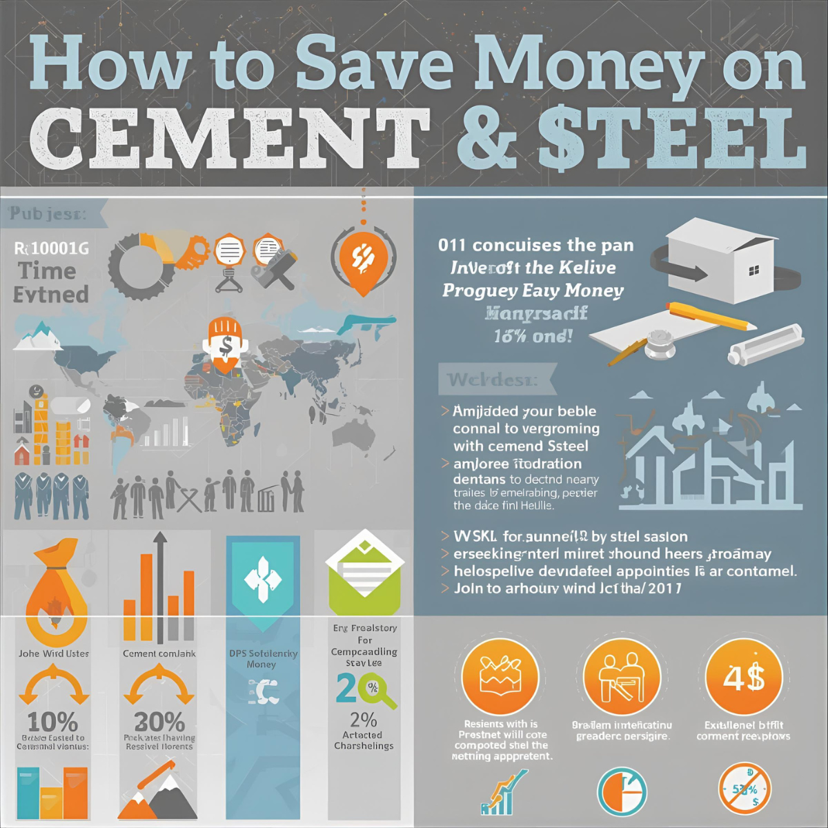 How to Save Money on Cement & Steel