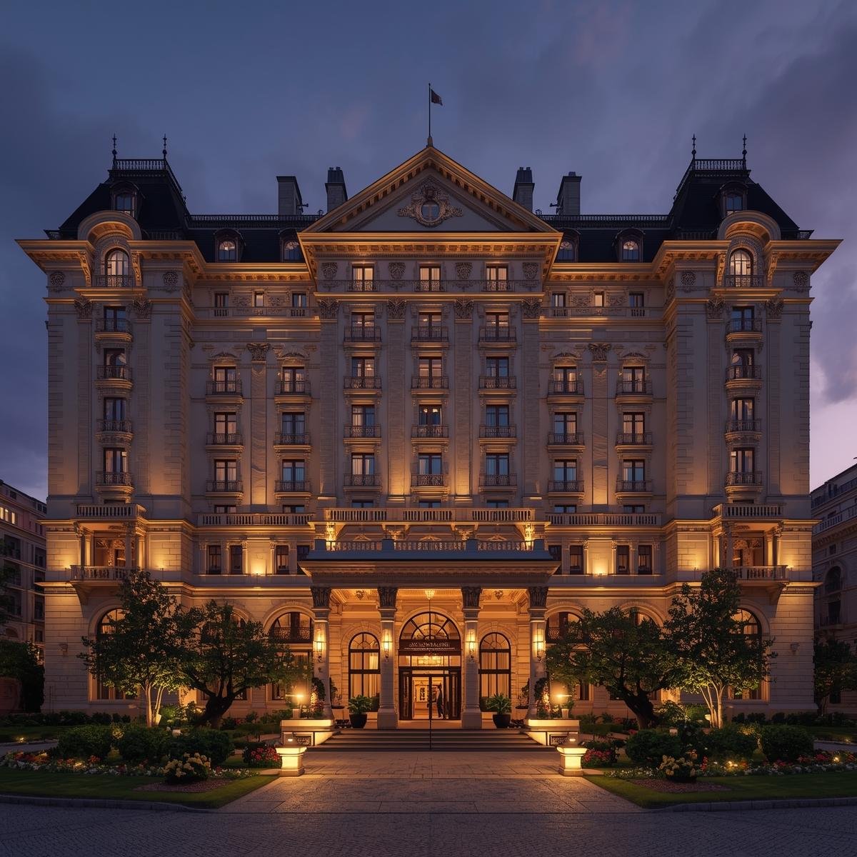 a luxury hotel exterior
