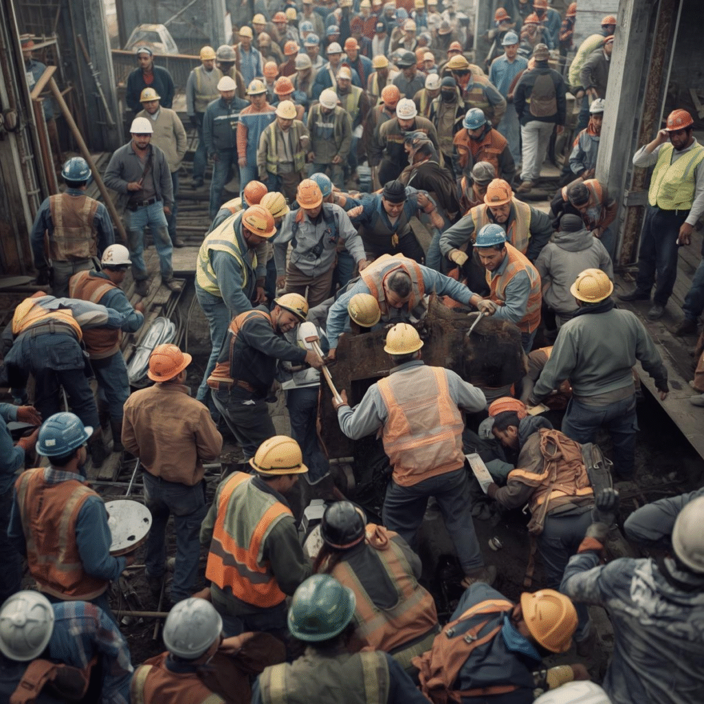 menpower in construction