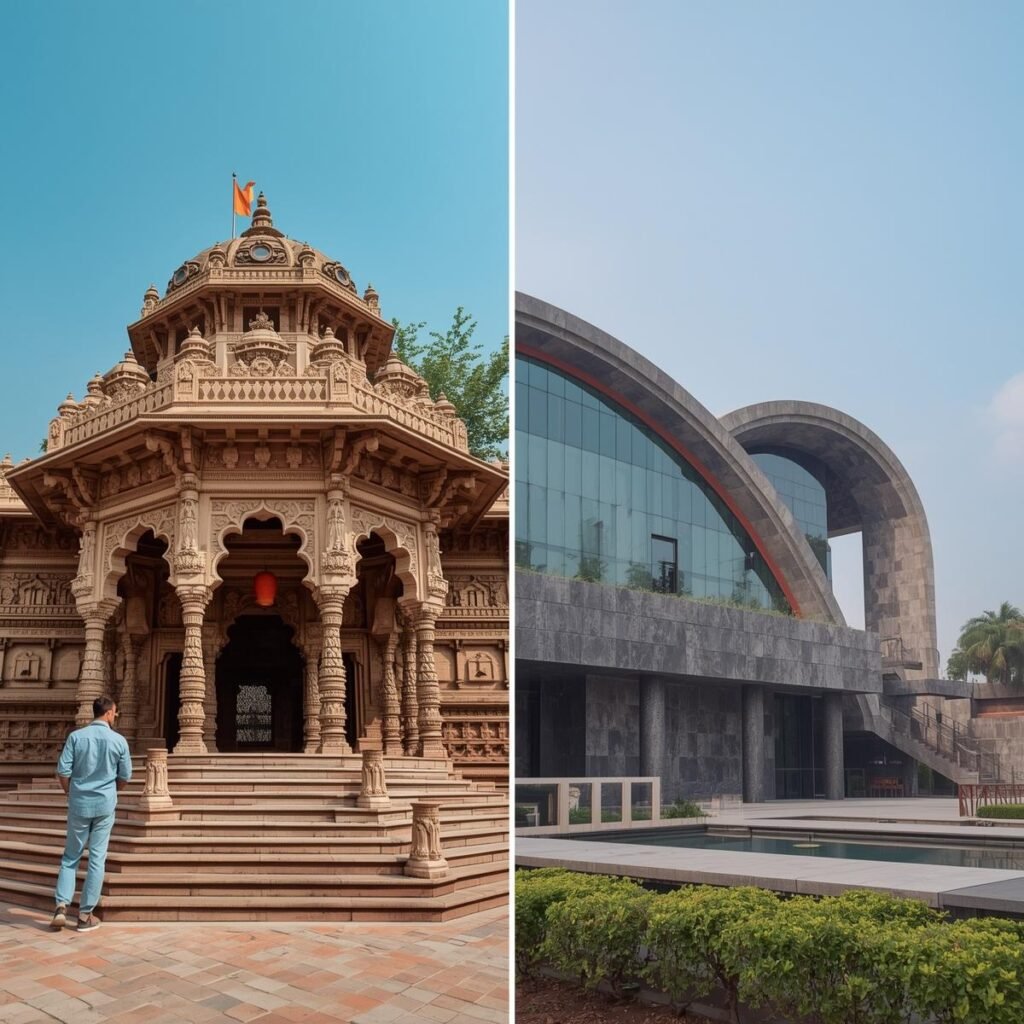 Key Differences in Traditional vs Contemporary Indian Architecture