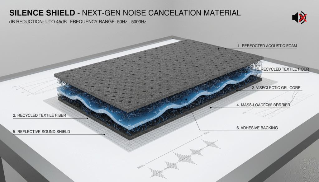 material sheet for noise cancellation