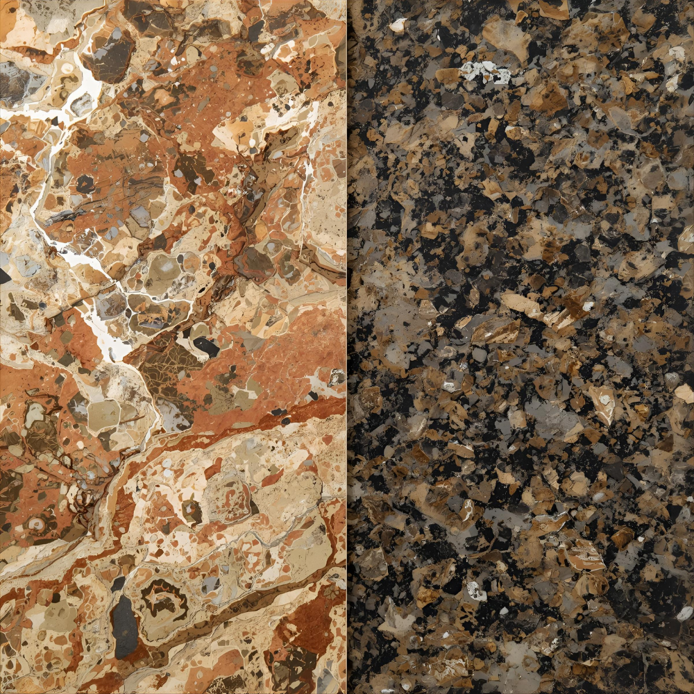 marbal and granite
