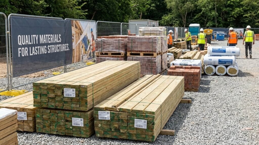 Quality Material on construction company