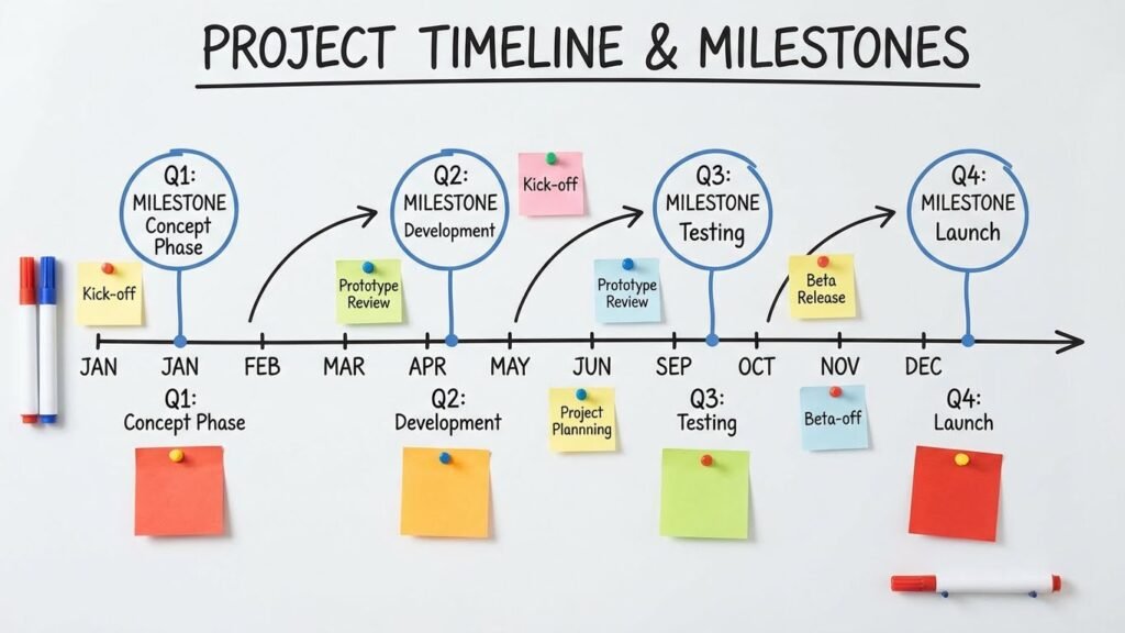 perfect timing on construction projects