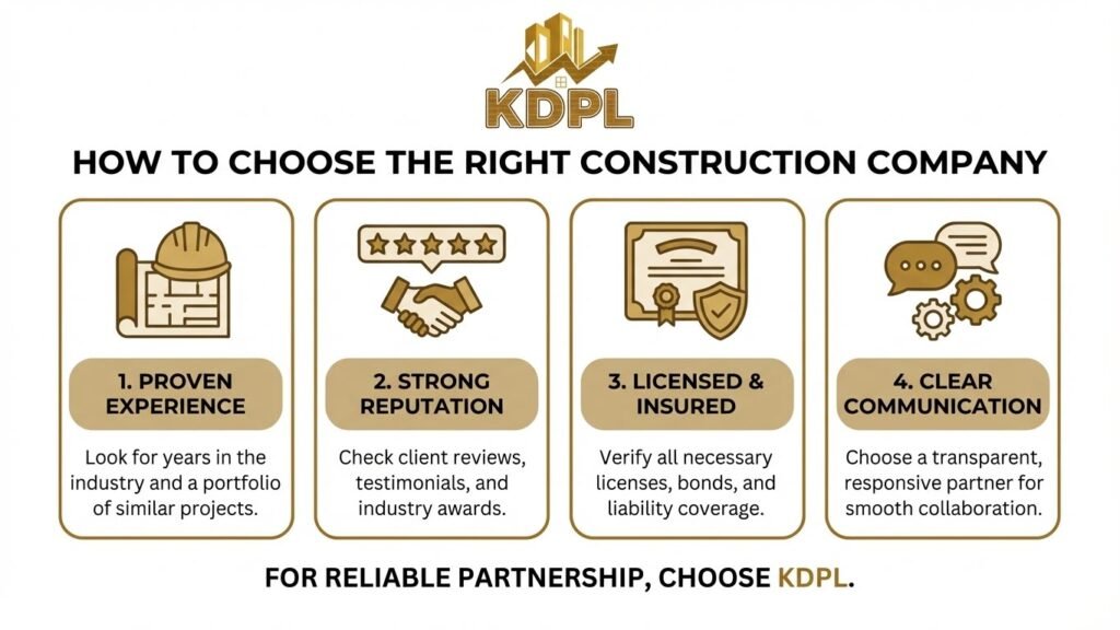 how to choose best construction company