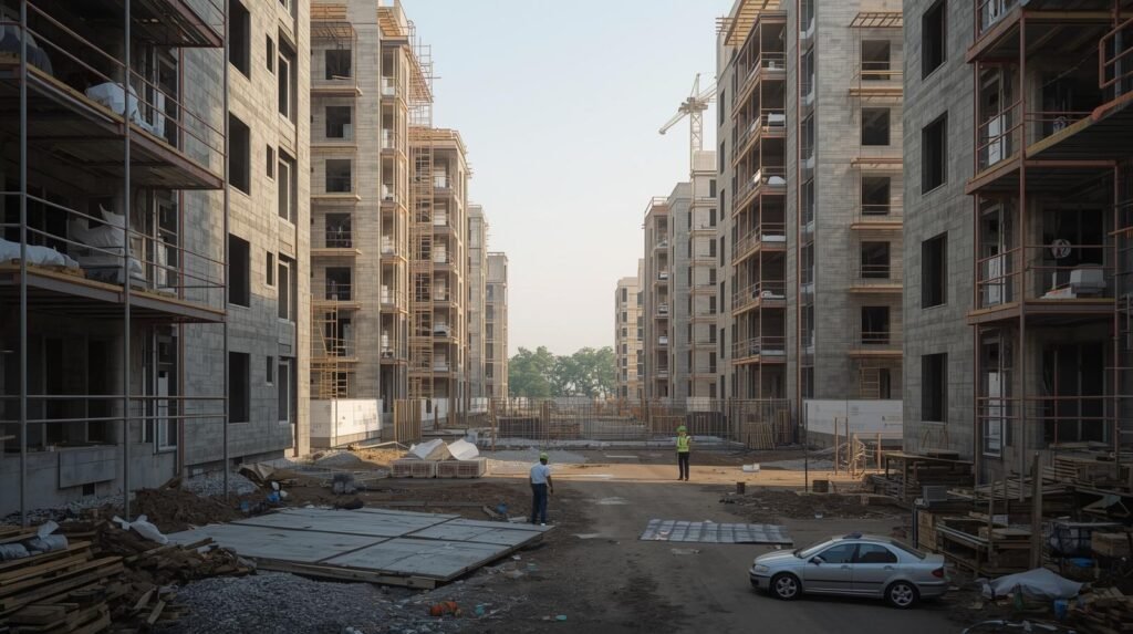 sultanpur - ayodhya marg residential construction