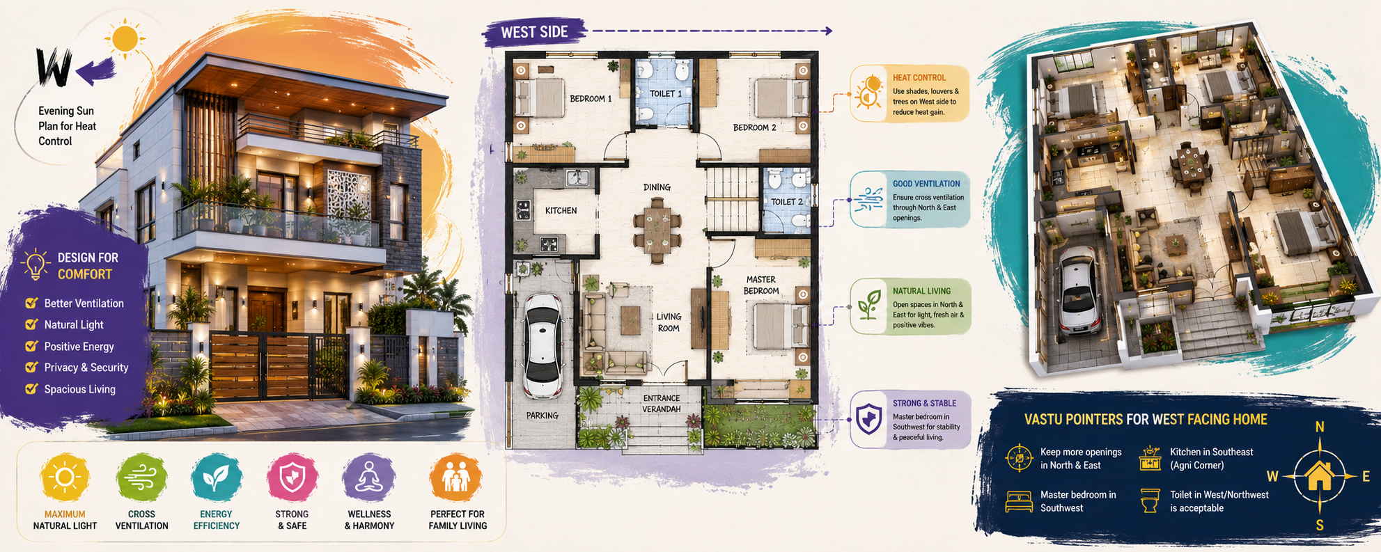 west facing house vastu