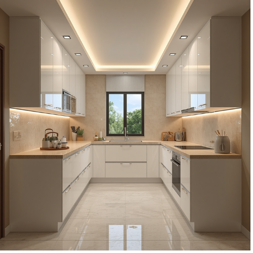 Straight Modular Kitchen