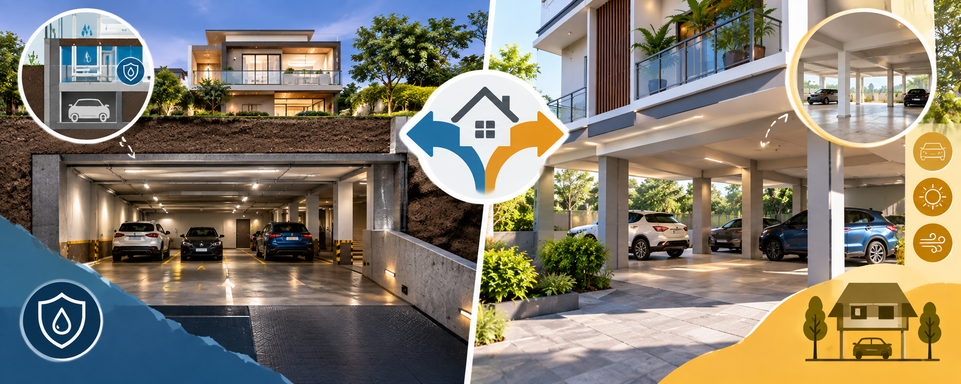 Basement vs Stilt Parking