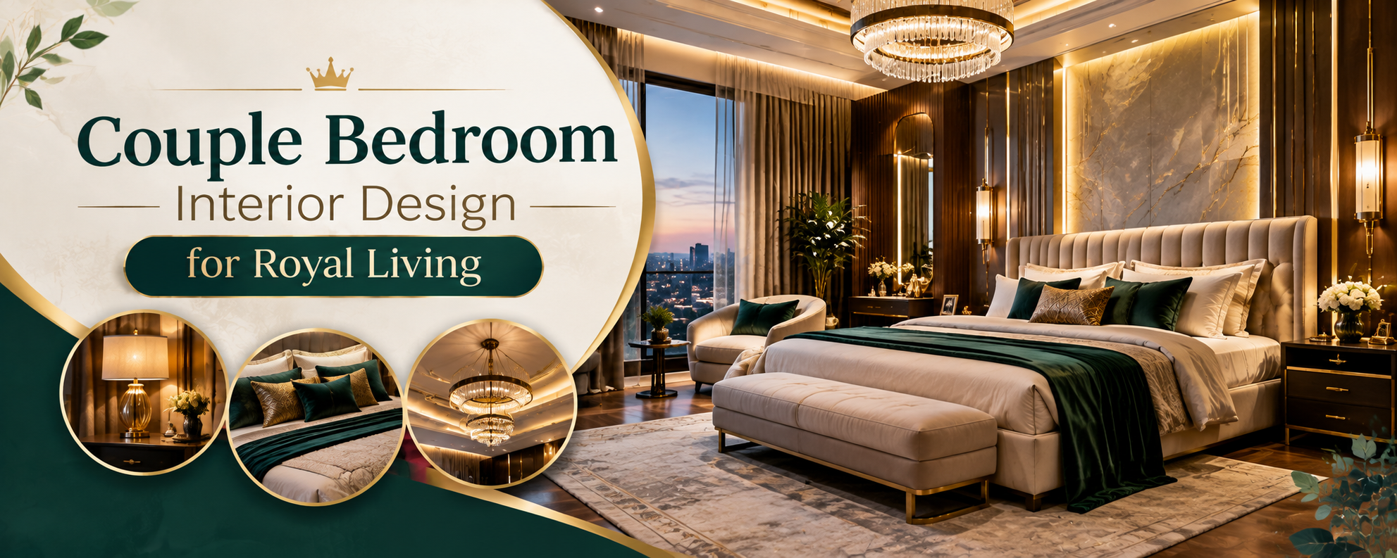 Luxury Couple Bedroom Design for a Royal Feel