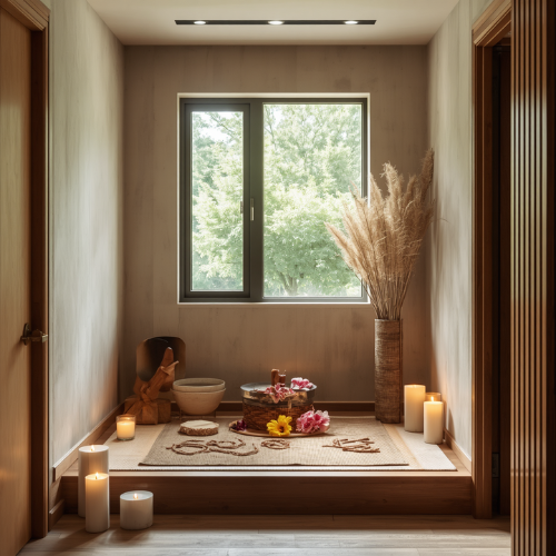 Puja Room Compact Modern Home