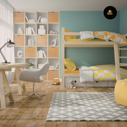 Study-Focused Kids Bedroom